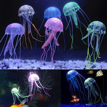 Leuchtende Quallen-Aquariumdekorationen – 5er-Set | Realistisch, sicher und magisch