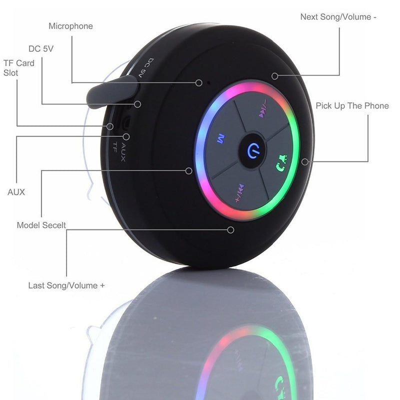 Waterproof Bluetooth Shower Speaker - Dance & Take Calls in the Shower!