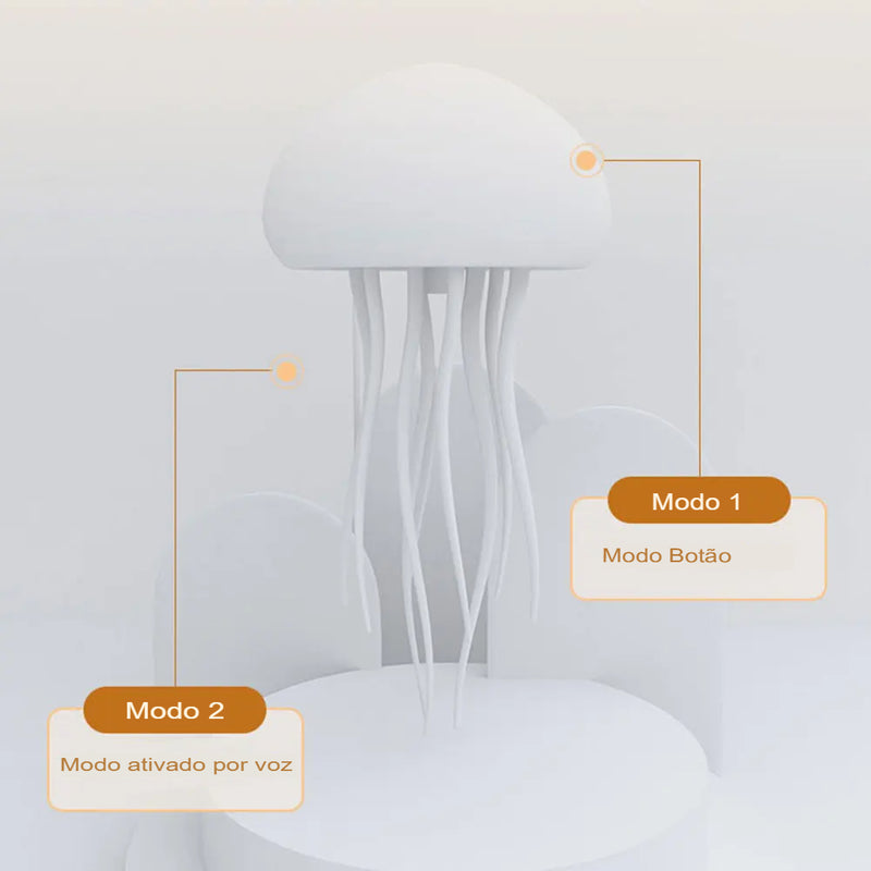 Jellyfish LED Ambient Lamp – Voice-Controlled Color-Changing Mood Light