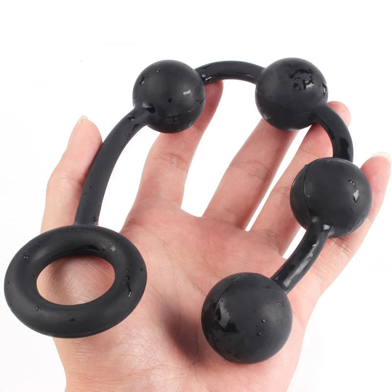 Dream Birds Silicone Anal Beads – Flexible Butt Plug & Dilator for Beginners & Advanced | S/M/L Sizes, Waterproof, Body-Safe Sex Toy for Adults