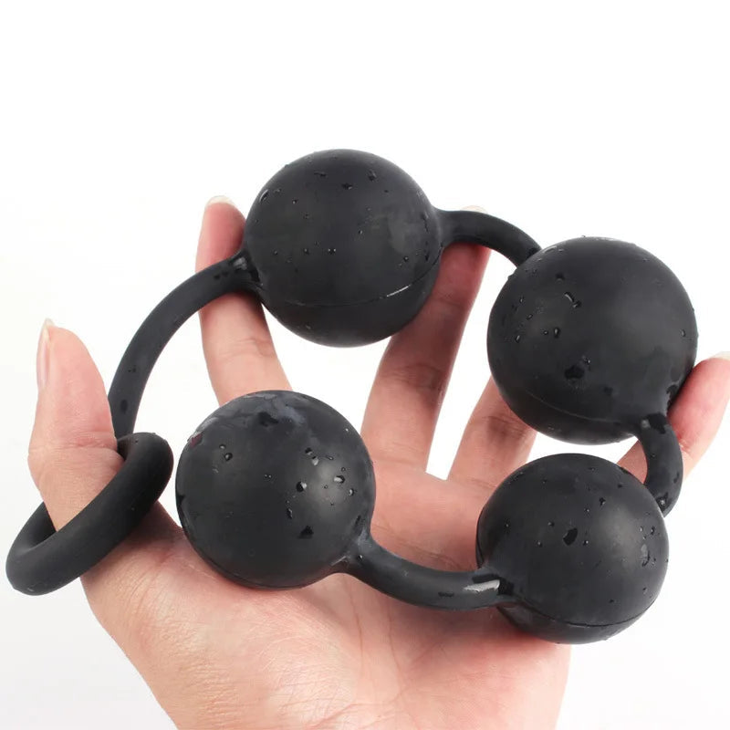 Dream Birds Silicone Anal Beads – Flexible Butt Plug & Dilator for Beginners & Advanced | S/M/L Sizes, Waterproof, Body-Safe Sex Toy for Adults
