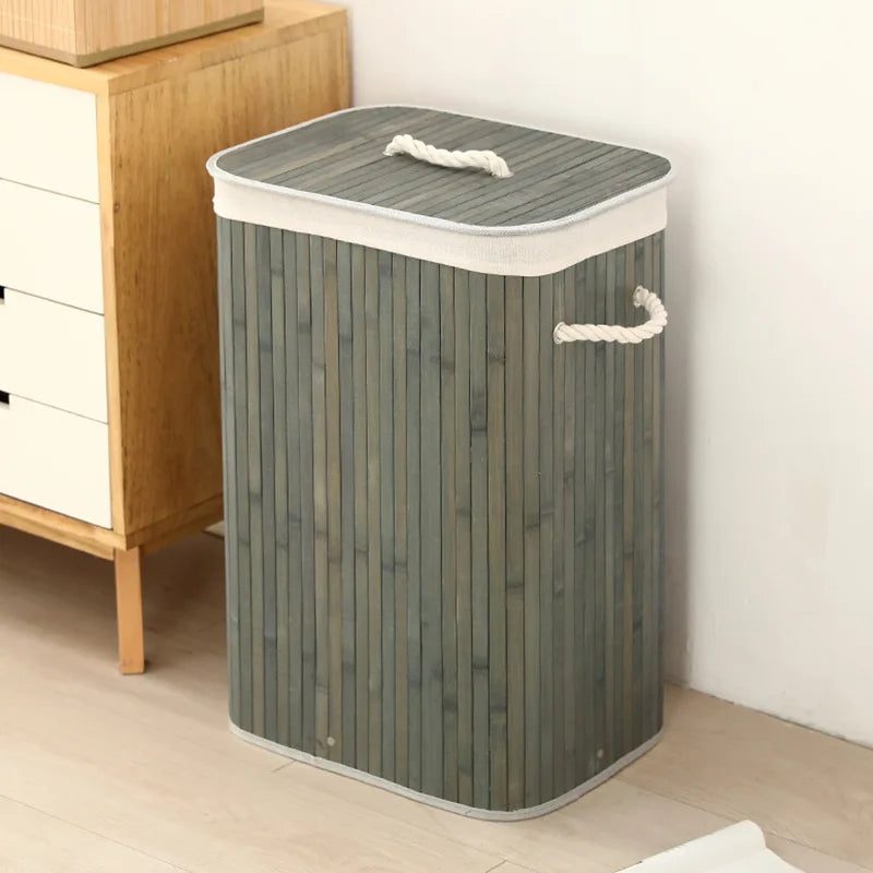 Foldable Bamboo Laundry Basket – Style Meets Functionality