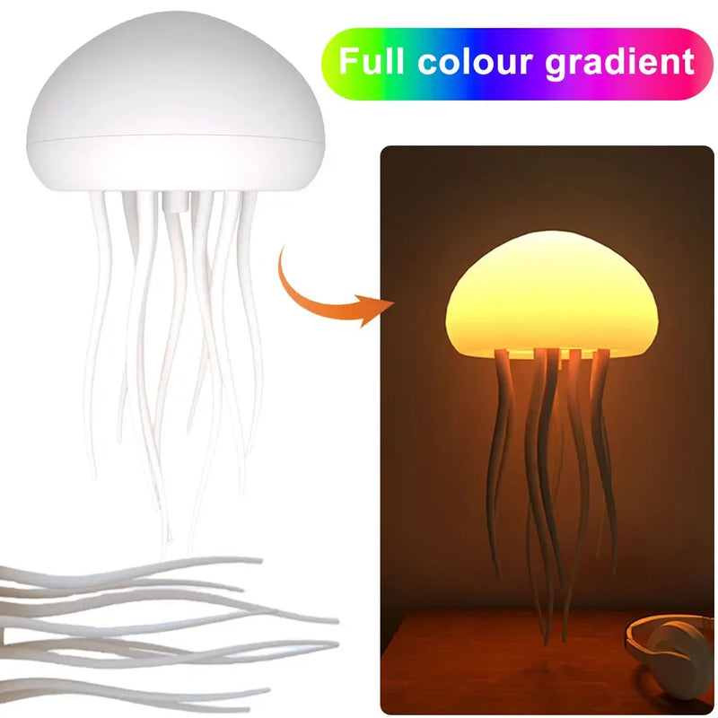 Jellyfish LED Ambient Lamp – Voice-Controlled Color-Changing Mood Light