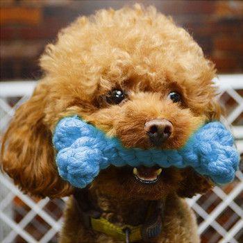Durable Colorful Rope Bone Toy for Dogs – Cleans Teeth & Satisfies Chewing Instincts