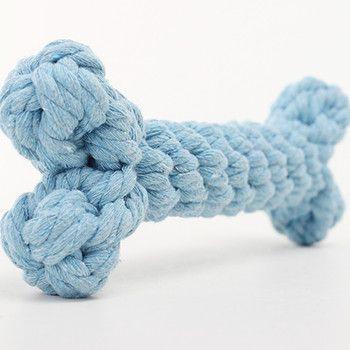 Durable Colorful Rope Bone Toy for Dogs – Cleans Teeth & Satisfies Chewing Instincts