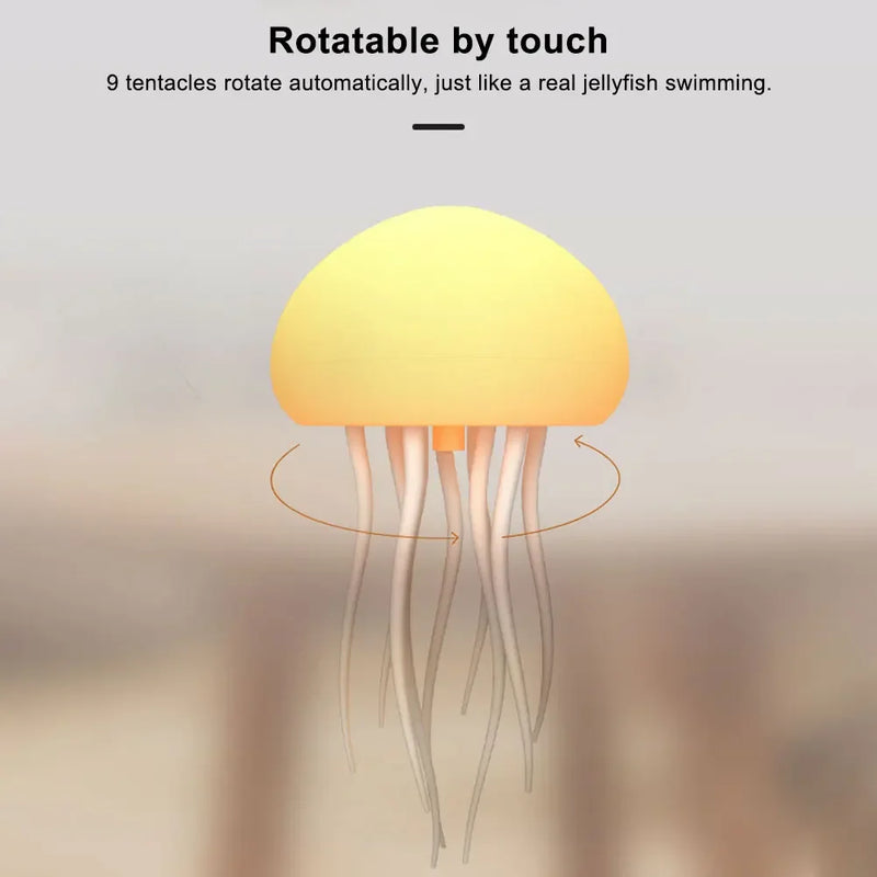 Jellyfish LED Ambient Lamp – Voice-Controlled Color-Changing Mood Light