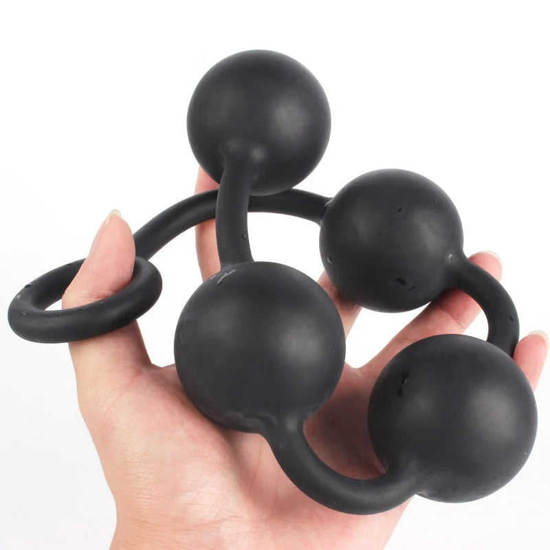 Dream Birds Silicone Anal Beads – Flexible Butt Plug & Dilator for Beginners & Advanced | S/M/L Sizes, Waterproof, Body-Safe Sex Toy for Adults